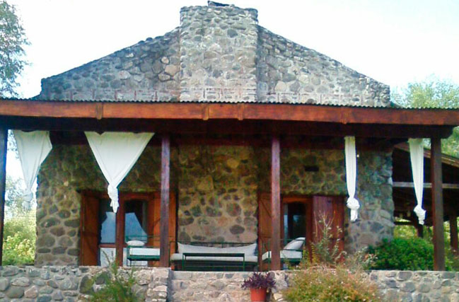 Vista frontal de la casa