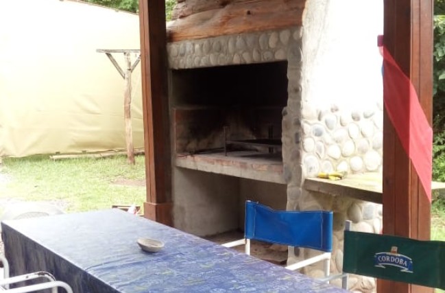 Galería con asador