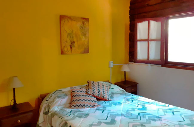Dormitorio de la cabaña